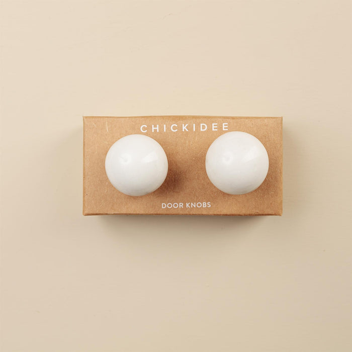 Nidhi White Stone Oval Drawer Knobs