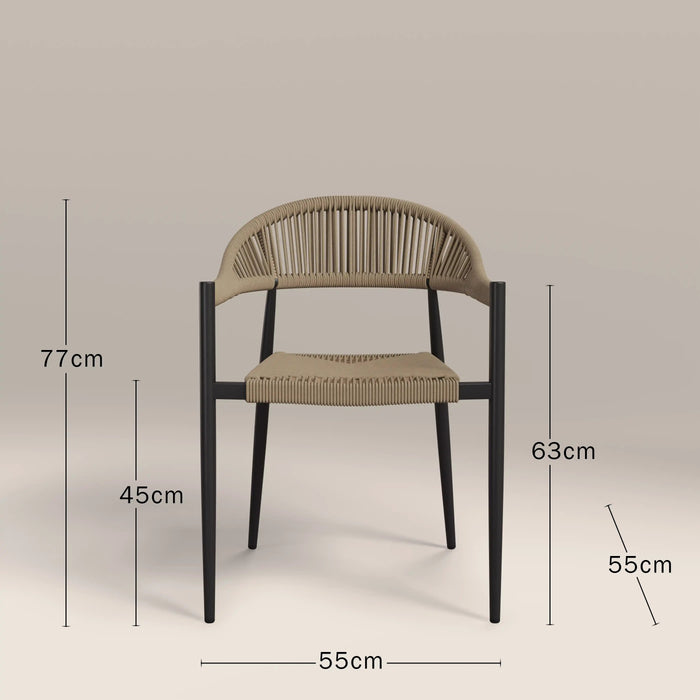 Seren Stackable Garden Dining Chair