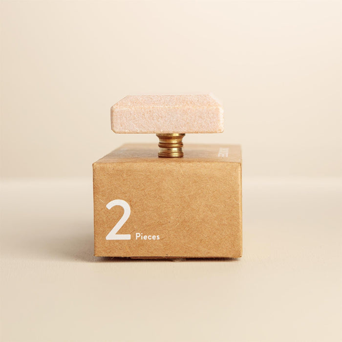Mila Blush Stone Rectangle Drawer Knobs