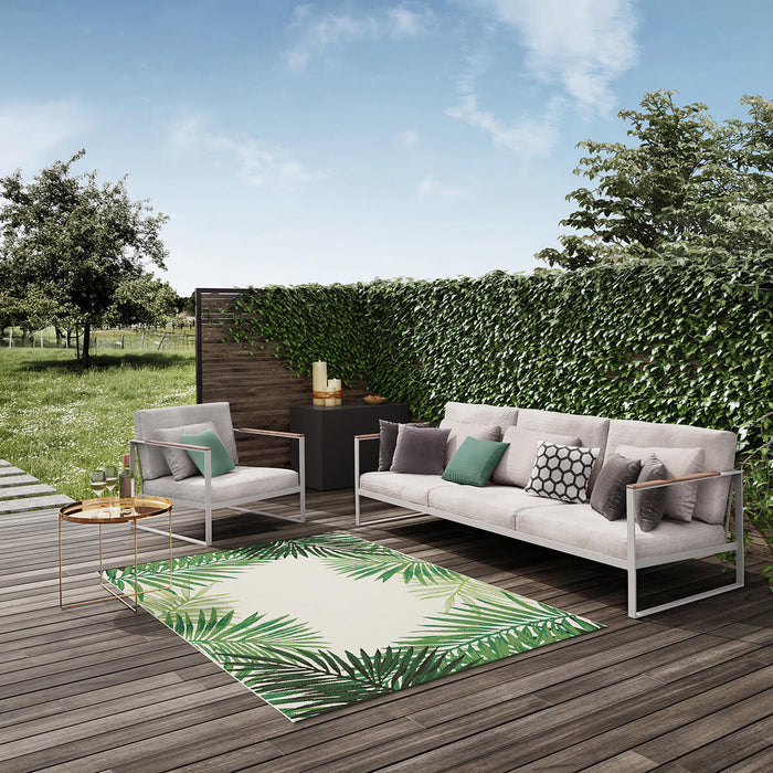 Botany Palm Leaf Indoor and Outdoor Rug