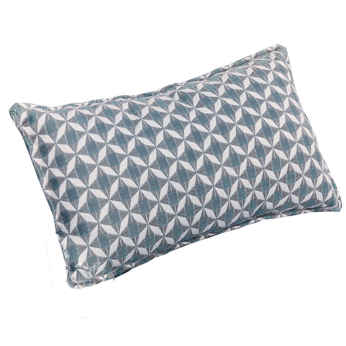 Pair of Outdoor Sunbrella Bolster Cushions 30x50cm - Mosaic Blue