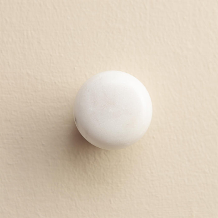 Nidhi White Stone Oval Drawer Knobs