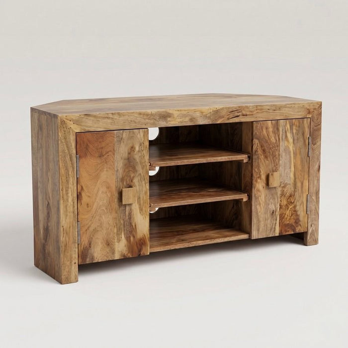 Light Dakota 120cm Corner TV Unit - In Stock