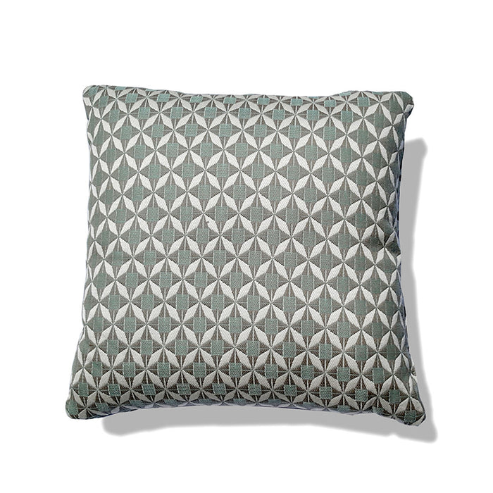 Pair of Outdoor Fabric Scatter Cushion 43x43cm - Mosaic Glacier