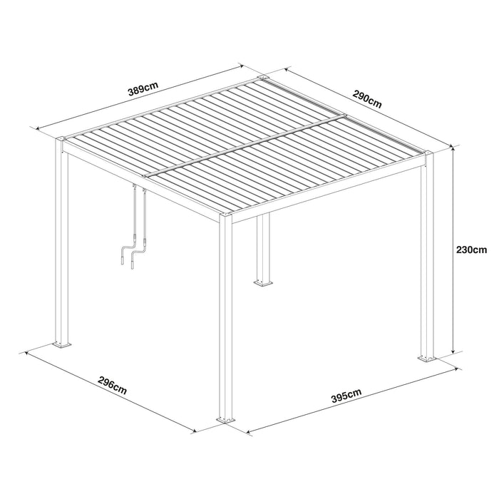 Maze 3M x 4M Como Pergola