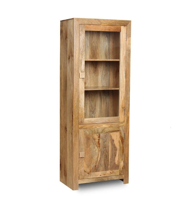 Light Dakota Mango Wood 67cm Display Unit - In Stock