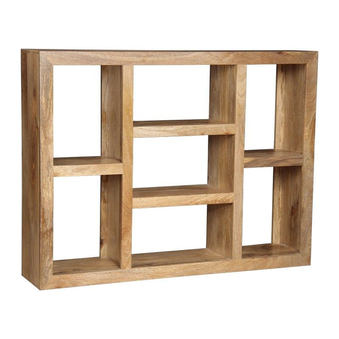 Light Dakota Mango Wood 131cm Multi-Shelf - In Stock