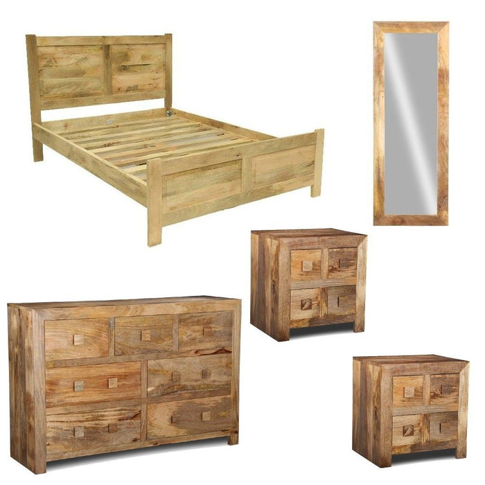 Light Dakota King Size Bedroom Set 7