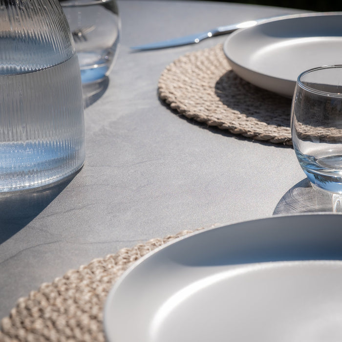 Milan Rope Weave 4 Seat Round Dining Set