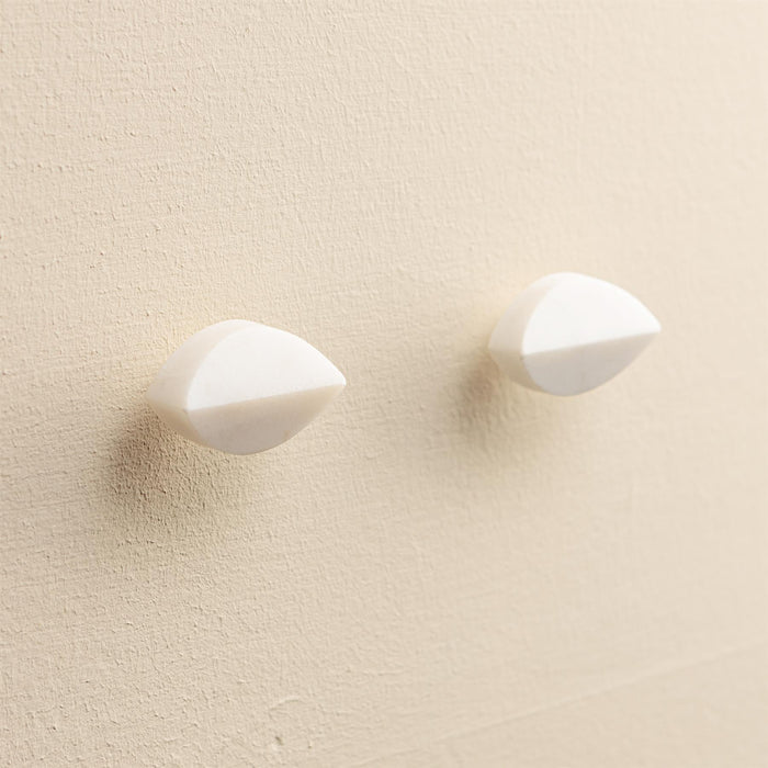 Vera White Stone Drawer Knobs