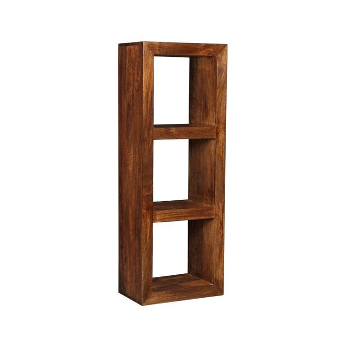 Dakota Mango Wood 50cm Triple Storage Cube - In Stock