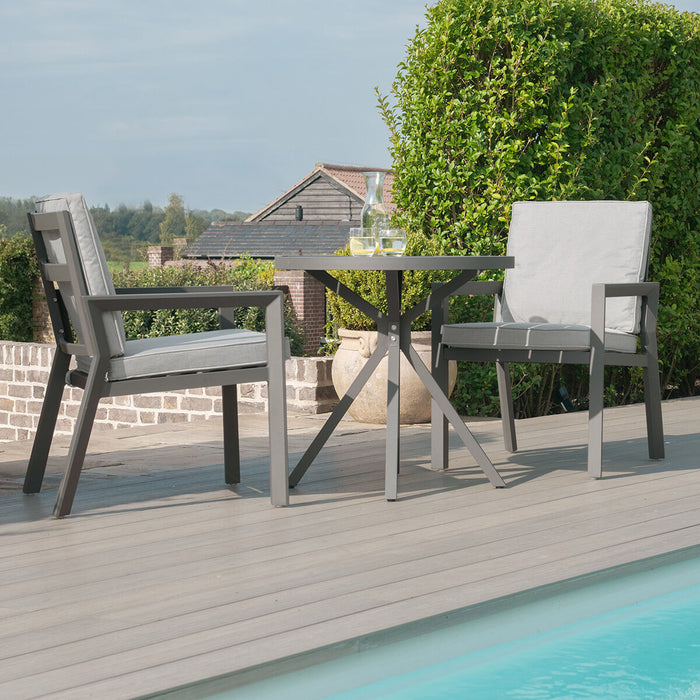 New York 3 Piece Aluminium Bistro Set