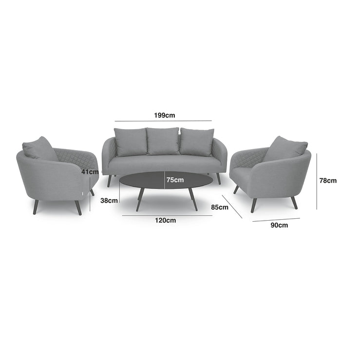 Outdoor Fabric Ambition 3 Seat Sofa Set