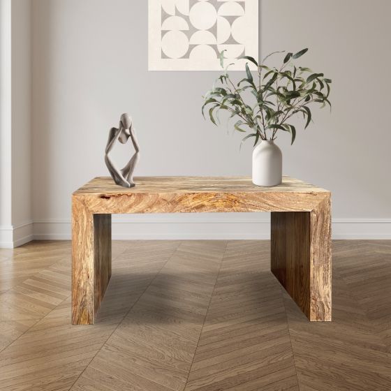 Acre & Artisan Light Mango Small Open Coffee Table (85cm)