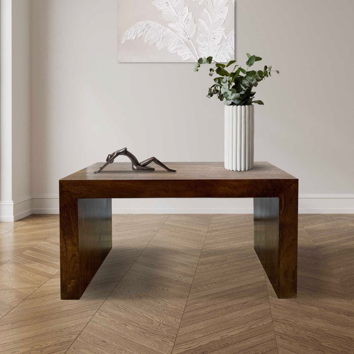 Dakota Mango Wood 85cm Open Coffee Table - Last One Remaining