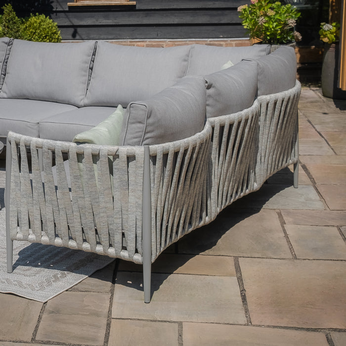 Milan Rope Weave Small Square Corner with Armchair