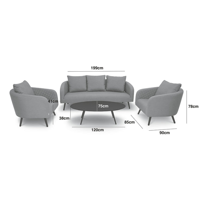 Outdoor Fabric Ambition 3 Seat Sofa Set