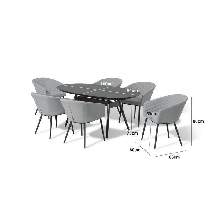 Outdoor Fabric Ambition 6 Seat Oval Dining Set