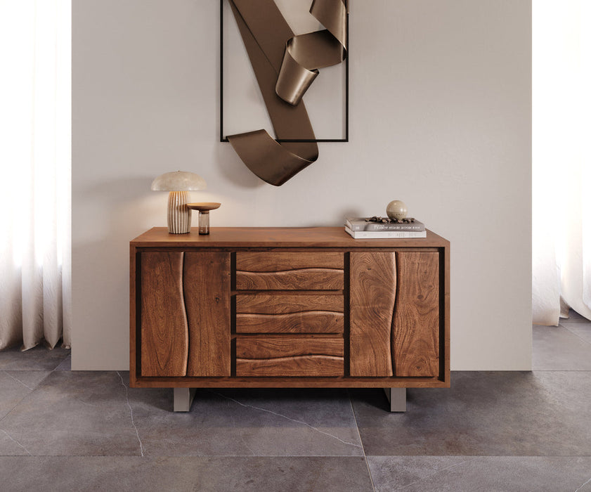 Sideboard Olympus Live-Edge 147cm Acacia Wood Brown