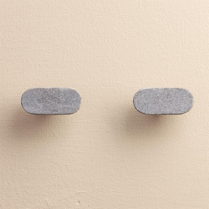 Veena Grey Stone Drawer Knobs