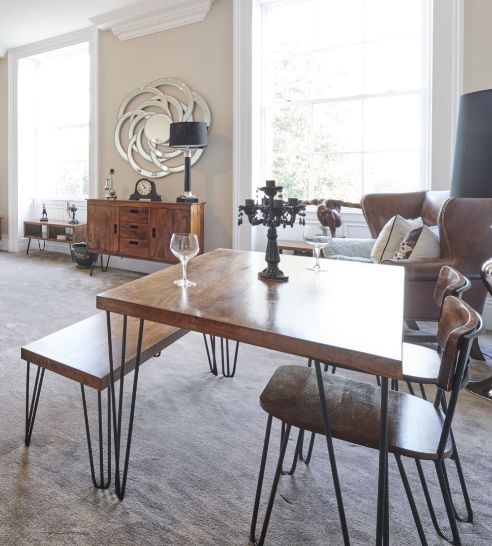 Vintage 140cm Dining Table - In Stock
