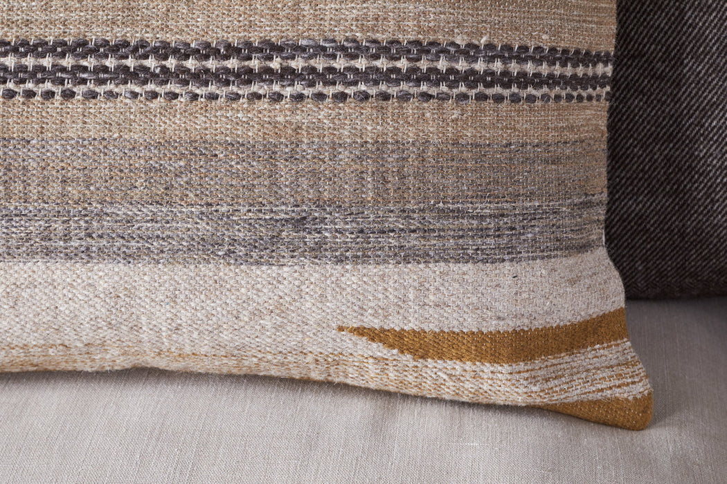 Aravali Wool Cushion Cover - Ochre