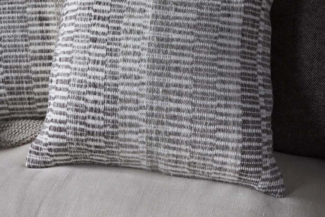 Aahna Wool Cushion Cover Charcoal