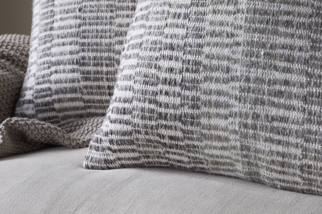 Aahna Wool Cushion Cover Charcoal