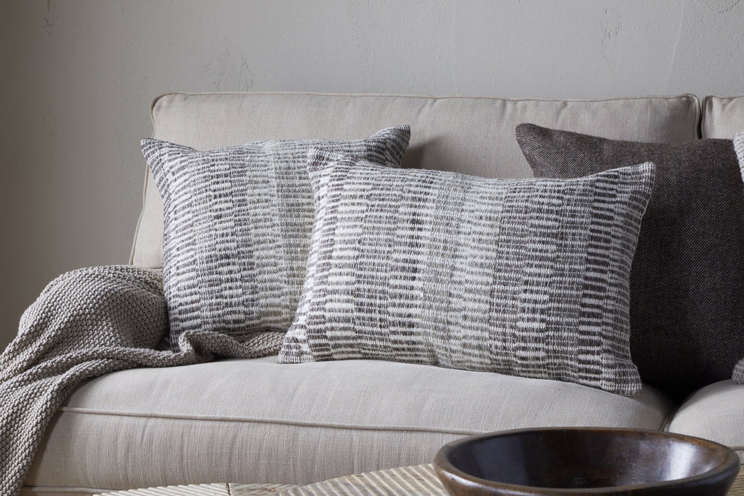 Aahna Wool Cushion Cover Charcoal