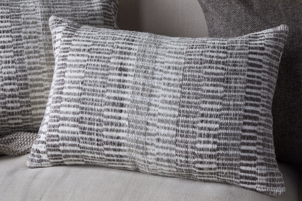 Aahna Wool Cushion Cover Charcoal