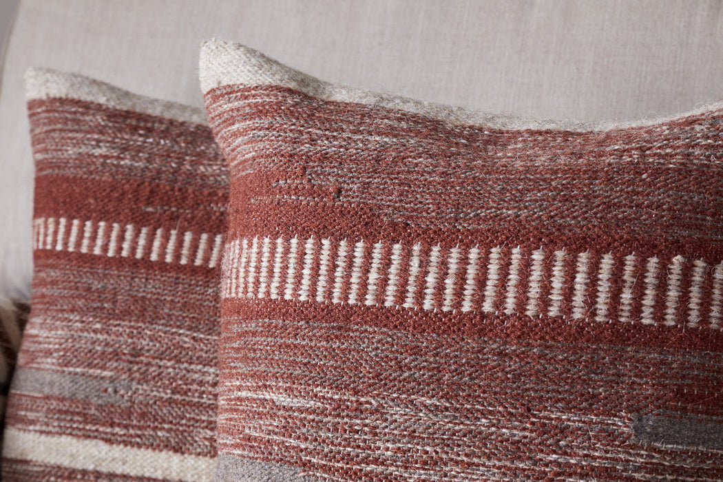 Aakash Wool Cushion Cover Rust