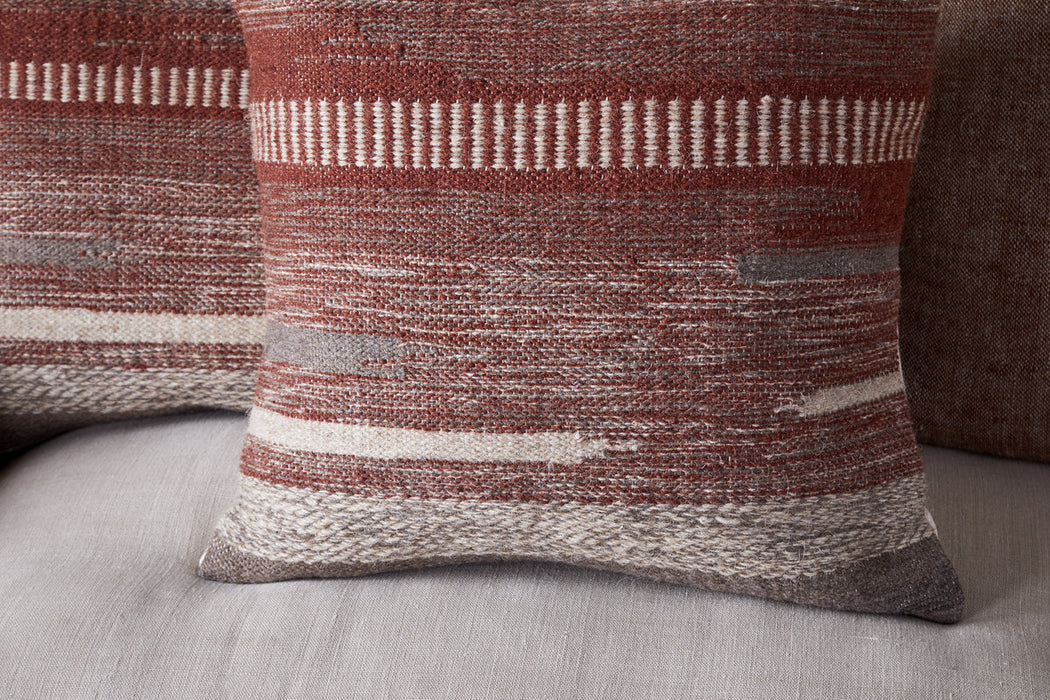 Aakash Wool Cushion Cover Rust