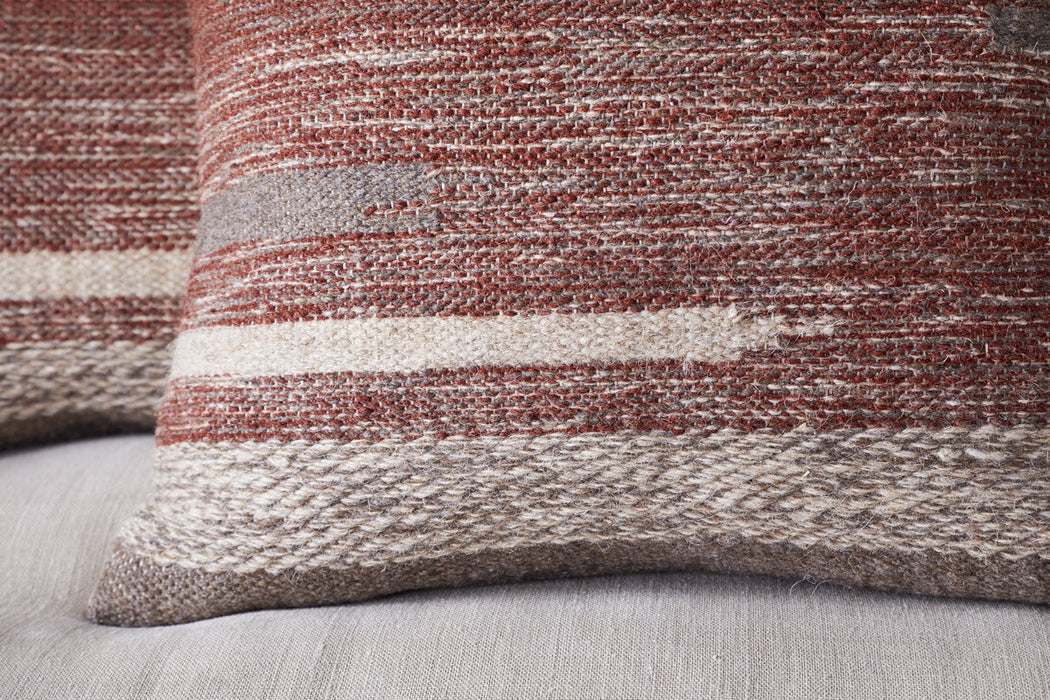 Aakash Wool Cushion Cover Rust