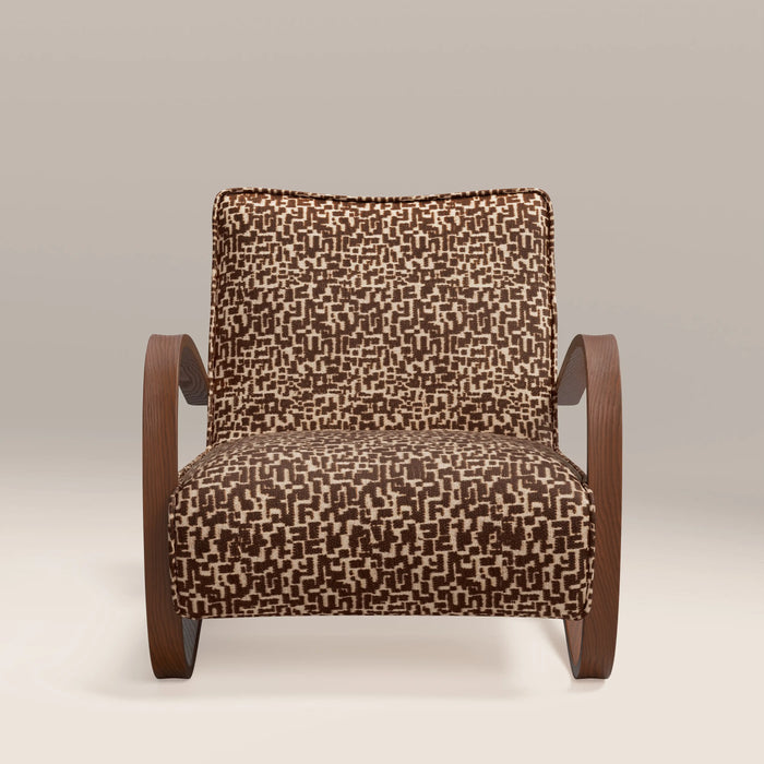 Ada Accent Chair | Ochre Boucle & Walnut