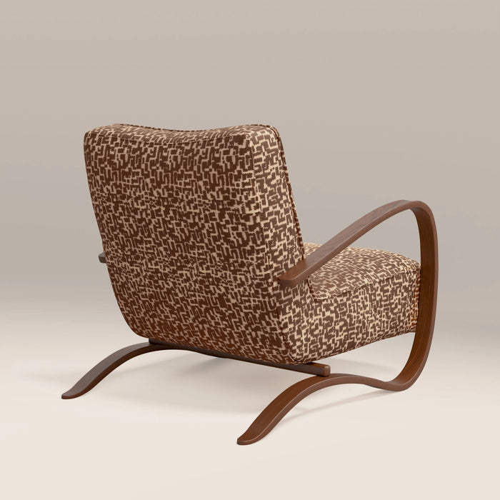 Ada Accent Chair | Ochre Boucle & Walnut