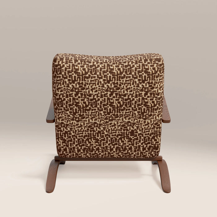 Ada Accent Chair | Ochre Boucle & Walnut