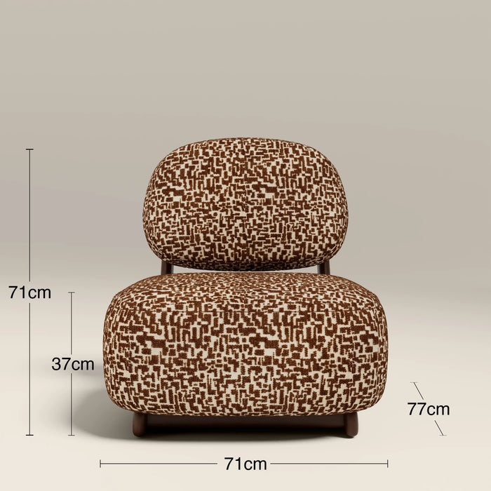 Didsbury Accent Chair | Ochre Boucle & Walnut