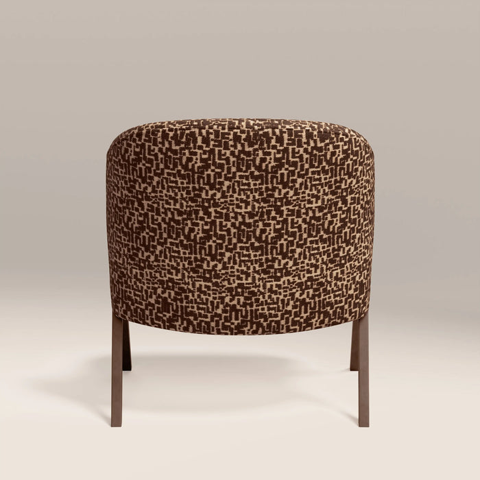 Kira Accent Chair | Ochre Boucle & Walnut