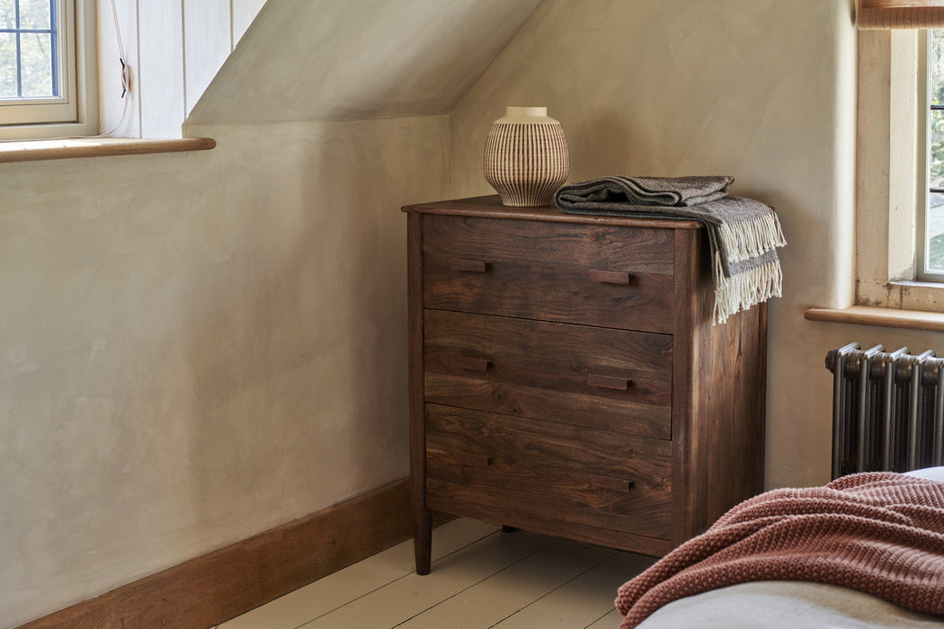 Anbu Acacia Chest Of Drawers Washed Walnut