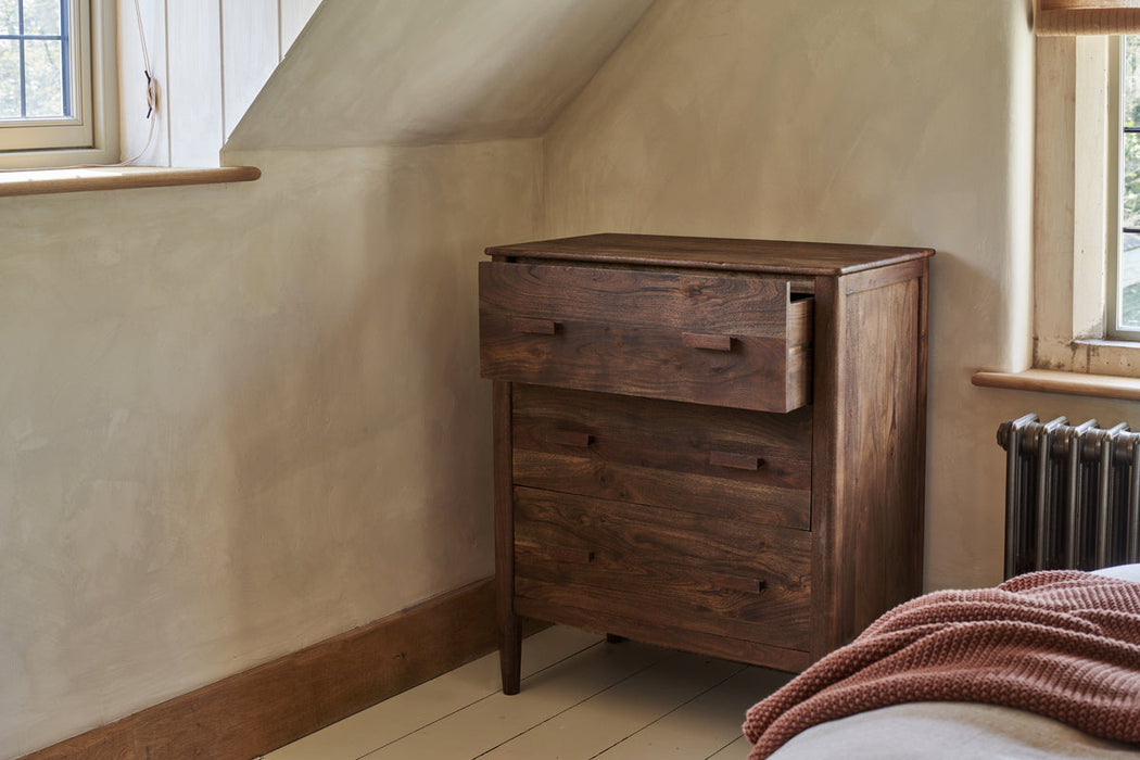 Anbu Acacia Chest Of Drawers Washed Walnut