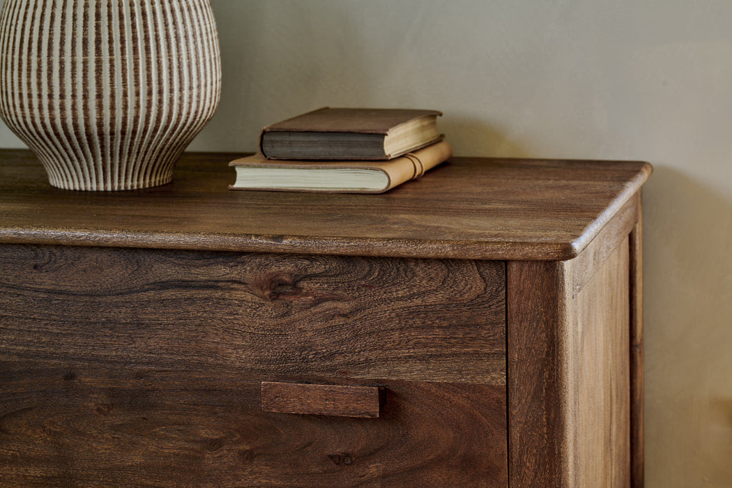 Anbu Acacia Chest Of Drawers Washed Walnut