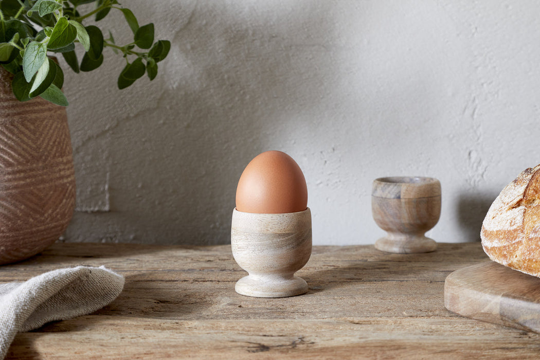 Awa Wooden Egg Cup Natural Set Of 2