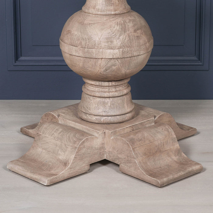 Rustic Acacia Round Ball Dining Table