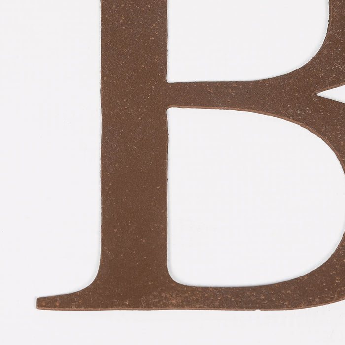 6 Rustic Iron Letter - B