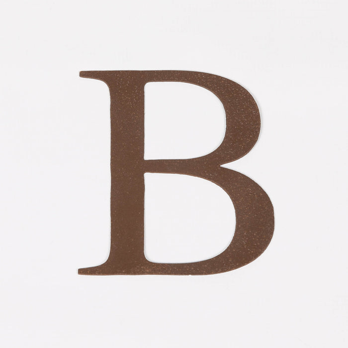 6 Rustic Iron Letter - B