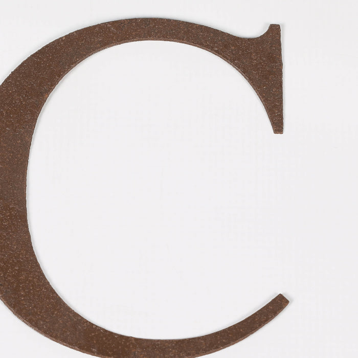 6 Rustic Iron Letter - C