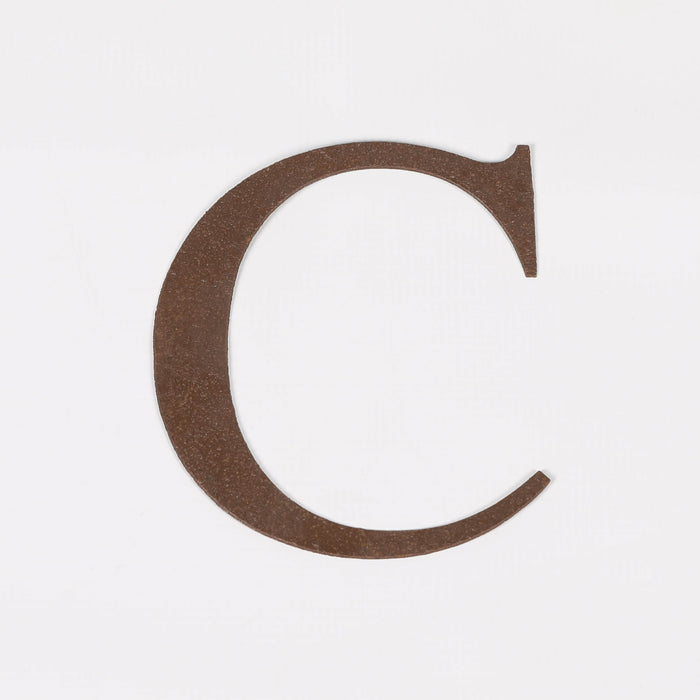 6 Rustic Iron Letter - C