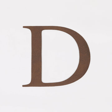 6" Rustic Iron Letter - D