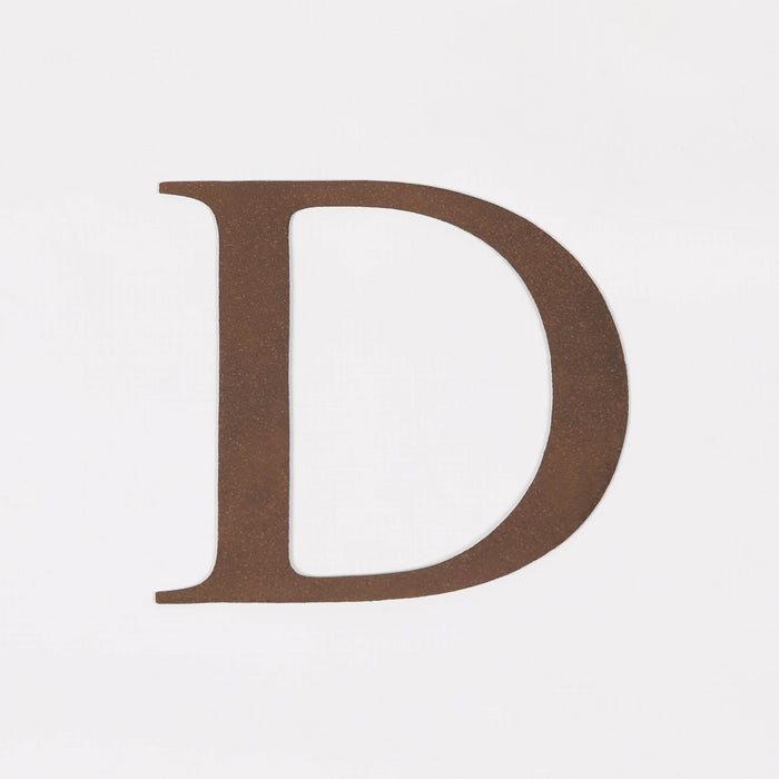 6 Rustic Iron Letter - D