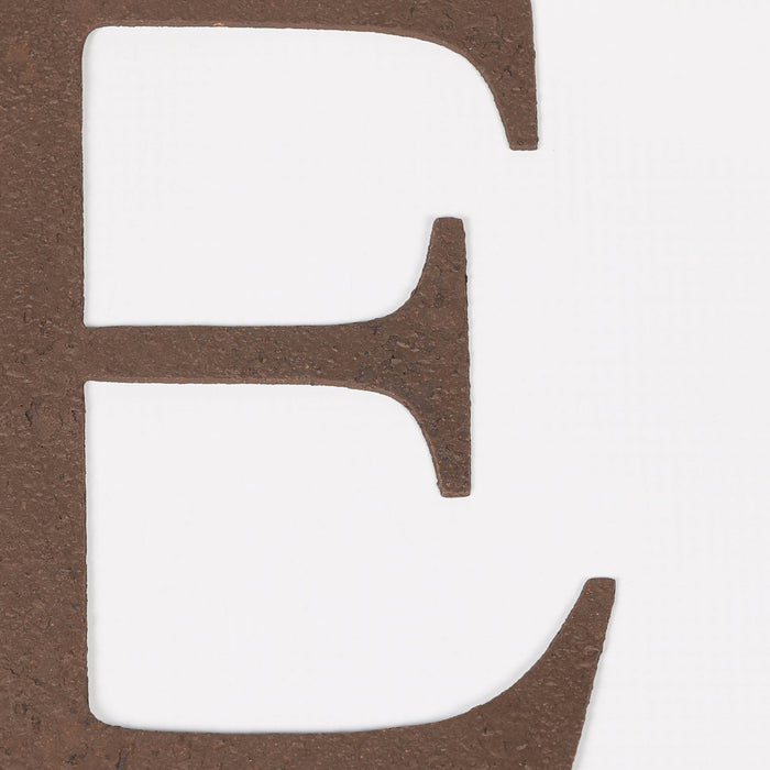 6 Rustic Iron Letter - E